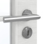 Detailansicht der Oberfläche von GARANT Zimmertür Quer Authentic Grigio GCK08 mit Lichtausschnitt LA-3 Sprosse SP10