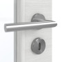 Detailansicht der Oberfläche von GARANT Zimmertür Quer Authentic Grigio GCK08 mit Lichtausschnitt LA-3 Sprosse SP2