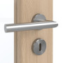 Detailansicht der Oberfläche von GARANT Zimmertür Authentic Achat CPL mit Lichtausschnitt LA-3 Sprosse SP4