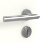 Detailansicht der Oberfläche von GARANT Zimmertür U11026SD Kristallweiß GHK08 mit Lichtausschnitt LA-4 bandseitig Sprosse SP10
