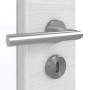 Detailansicht der Oberfläche von GARANT Zimmertür Quer Authentic Grigio GCK08 mit Lichtausschnitt LA-4 schlossseitig