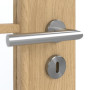 Detailansicht der Oberfläche von GARANT Zimmertür Authentic Asteiche CPL mit Lichtausschnitt LA-4 schlossseitig Sprosse SP10