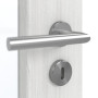 Detailansicht der Oberfläche von GARANT Zimmertür Authentic Grigio CPL mit Lichtausschnitt LA-5 schlossseitig