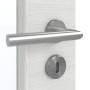 Detailansicht der Oberfläche von GARANT Zimmertür Quer Authentic Grigio GCK08 mit Lichtausschnitt LA-5 schlossseitig