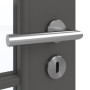 Detailansicht der Oberfläche von GARANT Zimmertür 10622-60 Ebony CPL mit Lichtausschnitt LA-5 schlossseitig Sprosse SP10