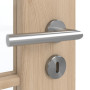 Detailansicht der Oberfläche von GARANT Zimmertür Authentic Achat CPL mit Lichtausschnitt LA-5 schlossseitig Sprosse SP10