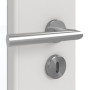 Detailansicht der Oberfläche von GARANT Zimmertür 0160-60 Silver Grey CPL mit Lichtausschnitt LA-6