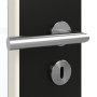 Detailansicht der Oberfläche von GARANT Zimmertür 0901-60 Black Resopal mit Lichtausschnitt LA-6