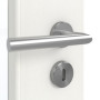 Detailansicht der Oberfläche von GARANT Zimmertür Authentic Bianco GCK08 mit Lichtausschnitt LA-6