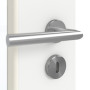Detailansicht der Oberfläche von GARANT Zimmertür D354-60 Designer White Resopal mit Lichtausschnitt LA-6