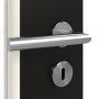 Detailansicht der Oberfläche von GARANT Zimmertür 0901-60 Black Resopal mit Lichtausschnitt LA-6 Sprosse SP0