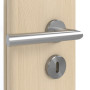 Detailansicht der Oberfläche von GARANT Zimmertür Authentic Sand GCK08 mit Lichtausschnitt LA-6 Sprosse SP0