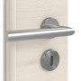 Detailansicht der Oberfläche von GARANT Zimmertür Quer Authentic Perl CPL mit Lichtausschnitt LA-6 Sprosse SP0