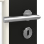 Detailansicht der Oberfläche von GARANT Zimmertür 0901-60 Black Resopal mit Lichtausschnitt LA-6 Sprosse SP1