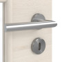 Detailansicht der Oberfläche von GARANT Zimmertür Quer Authentic Perl GCK08 mit Lichtausschnitt LA-6 Sprosse SP1