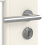 Detailansicht der Oberfläche von GARANT Zimmertür Weißlack 9010 mit Lichtausschnitt LA-6 Sprosse SP1