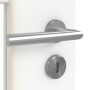 Detailansicht der Oberfläche von GARANT Zimmertür U11209SD Edelweiß GHK08 mit Lichtausschnitt LA-6 Sprosse SP1