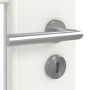 Detailansicht der Oberfläche von GARANT Zimmertür Quer Authentic Bianco CPL mit Lichtausschnitt LA-6 Sprosse SP10