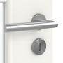 Detailansicht der Oberfläche von GARANT Zimmertür Weißlack 9016 mit Lichtausschnitt LA-6 Sprosse SP10