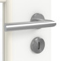 Detailansicht der Oberfläche von GARANT Zimmertür U11209SD Edelweiß GHK08 mit Lichtausschnitt LA-6 Sprosse SP10