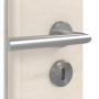 Detailansicht der Oberfläche von GARANT Zimmertür Quer Authentic Perl GCK08 mit Lichtausschnitt LA-6 Sprosse SP2