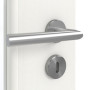 Detailansicht der Oberfläche von GARANT Zimmertür Authentic Bianco CPL mit Lichtausschnitt LA-6 Sprosse SP4