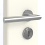 Detailansicht der Oberfläche von GARANT Zimmertür W980ST15 Platinweiß GHK08 mit Lichtausschnitt LA-6