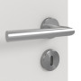 Detailansicht der Oberfläche von GARANT Zimmertür 0160-60 Silver Grey CPL mit Lichtausschnitt LA-7