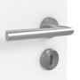 Detailansicht der Oberfläche von GARANT Zimmertür D354-60 Designer White Resopal mit Lichtausschnitt LA-7