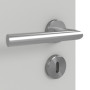 Detailansicht der Oberfläche von GARANT Zimmertür D92-60 Dove Grey Resopal mit Lichtausschnitt LA-7