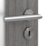 Detailansicht der Oberfläche von CLASSEN Innentür Grigio Eiche CPL 4.12 mit Lichtausschnitt 
