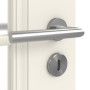 Detailansicht der Oberfläche von Kontura 1 LA Sprosse 2/4 ClassicLine Weißlack Innentür - Hörmann