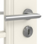 Detailansicht der Oberfläche von Kontura 2 LA Lugano ClassicLine Weißlack Innentür - Hörmann