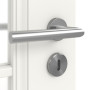 Detailansicht der Oberfläche von Kontura 2 LA Lugano ClassicLine Weißlack Innentür - Hörmann