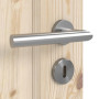 Detailansicht der Oberfläche von Innentür-Set Typ 6002-04N Kiefer Massivholz mit Zarge und Drücker - Radex