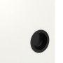 Detailansicht des Lichtausschnitts von Linea Black 12 Weißlack RAL 9016 Schiebetür - Deine Tür