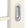 Detailansicht der Oberfläche von Carolina 5 LA 3 Sprosse 2/4 ClassicLine Weißlack Schiebetür - Hörmann