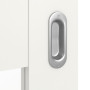 Detailansicht der Oberfläche von Coso 45 LA-04 Weißlack RAL 9016 Premium Schiebetür