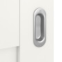 Detailansicht der Oberfläche von Coso 45 Weißlack RAL 9016 Premium Schiebetür
