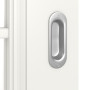 Detailansicht der Oberfläche von Kontura 1 LA Lugano ClassicLine Weißlack Schiebetür - Hörmann