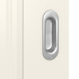 Detailansicht der Oberfläche von Kontura 2 ClassicLine Weißlack Schiebetür - Hörmann