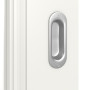 Detailansicht der Oberfläche von Kontura 5 LA 2 ClassicLine Weißlack Schiebetür - Hörmann