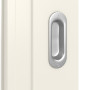 Detailansicht der Oberfläche von Montana 6 LA 2 ClassicLine Weißlack Schiebetür - Hörmann