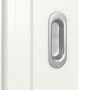 Detailansicht der Oberfläche von Montana 6 LA 2 ClassicLine Weißlack Schiebetür - Hörmann