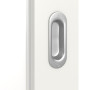 Detailansicht der Oberfläche von Pure 1 Schlossseite ProLine Duradecor Verkehrsweiß RAL 9016 Schiebetür - Hörmann