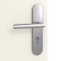 Detailbild Oberfläche von Linea 05 Weißlack Premium Wohnungseingangstür