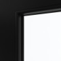 Detailansicht des Lichtausschnitts von Schwarz RAL 9005 LA-24 bandseitig Lack ProLine Innentür - Hörmann