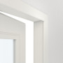 geöffnete Detailansicht von Innentür-Set Cofi 30 LA-01 reverse Weißlack RAL 9016 mit Zarge und Drücker - Deine Tür