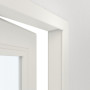 geöffnete Detailansicht von Innentür-Set Cofi 35 LA-03 reverse Weißlack RAL 9016 mit Zarge und Drücker - Deine Tür