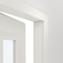 geöffnete Detailansicht von Innentür-Set Cofi 40 LA-02 reverse Weißlack RAL 9016 mit Zarge und Drücker - Deine Tür